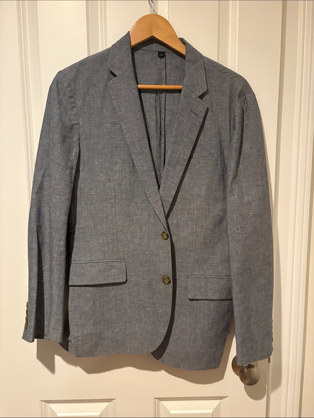 J. Crew Blue-Gray Single-Breasted Blazer